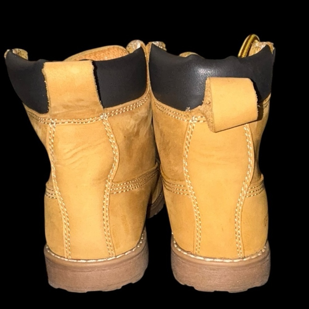 CRAFTSMAN BOYS “work” hiking BOOTS SIZE 4 BROWN/ TAN - Picture 8 of 16